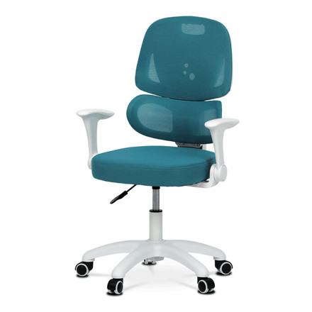 Dětská kandcelářská židle Autronic Dětská židle, výškově nastavitelná, modrá síťovina, KA-K1063 BLUE