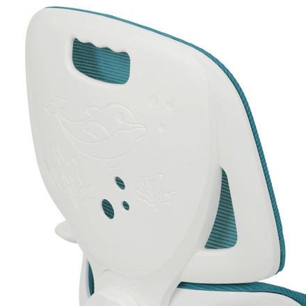 Dětská kandcelářská židle Autronic Dětská židle, výškově nastavitelná, modrá síťovina, KA-K1063 BLUE (12)