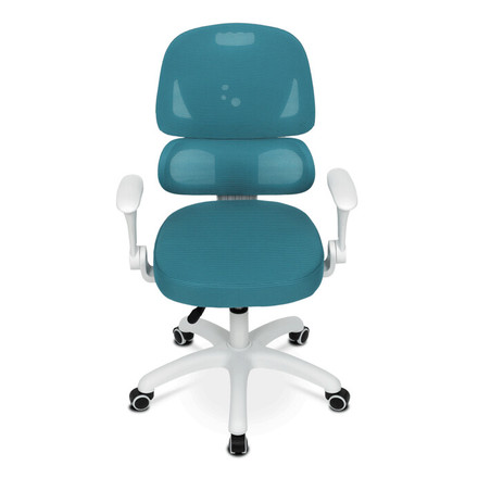 Dětská kandcelářská židle Autronic Dětská židle, výškově nastavitelná, modrá síťovina, KA-K1063 BLUE (5)