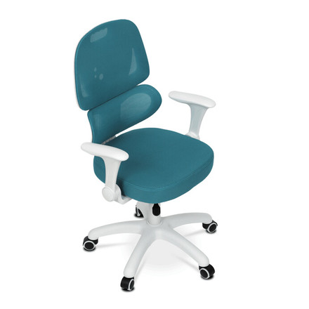 Dětská kandcelářská židle Autronic Dětská židle, výškově nastavitelná, modrá síťovina, KA-K1063 BLUE (8)