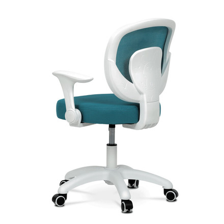 Dětská kandcelářská židle Autronic Dětská židle, výškově nastavitelná, modrá síťovina, KA-K1062 BLUE (3)