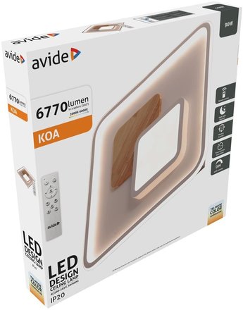 Stropní svítidlo Avide (9572047) KOA LED 90W, 6770lm, DO (5)