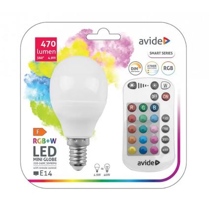 LED žarovka Nipeko (9570905) SMART E14 Led ovl.RGB+W  4,9W, 470lm