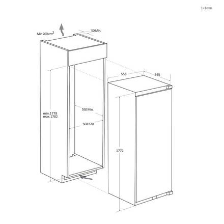 Vestavná monoklimatická chladnička Haier HMLT7518EWF (8)