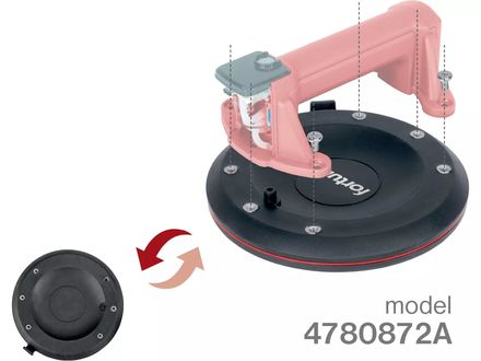 Přísavka aku Fortum 4780872 přísavka aku s automat. udržováním podtlaku, O 200mm/150kg (7)