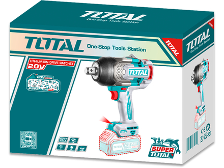 Aku rázový utahovák Total TIWLI201351 Utahovák rázový AKU 3/4, BRUSHLESS, 1350Nm, 20V Li-ion, industrial, bez baterie a nabíječky (2)