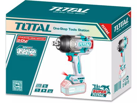 Aku rázový utahovák Total TIWLI201351 Utahovák rázový AKU 3/4, BRUSHLESS, 1350Nm, 20V Li-ion, industrial, bez baterie a nabíječky (2)