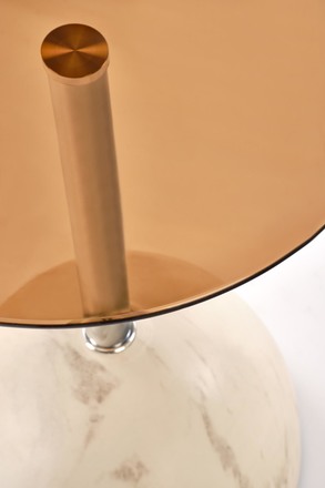 Konferenční stolek Halmar ARIANA konferenční stolek, béžová mramor Hnědý (2p=1szt) (3)