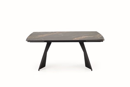 Moderní jídelní stůl s rozkladem Halmar ARMANI stůl rozkládací, černý mramor černý (2p=1szt)