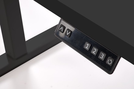 Psací stůl Halmar B54 psací stůl s nastavitelnou výškou, deska - černý, nohy - černý (2 Karton) (6)