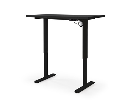 Psací stůl Halmar B54 psací stůl s nastavitelnou výškou, deska - černý, nohy - černý (2 Karton) (2)