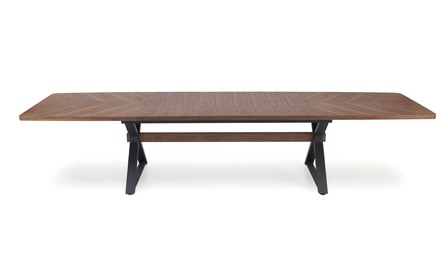 Moderní jídelní stůl Halmar BARON stůl rozkládací, ořech černý (2p=1szt) (2)