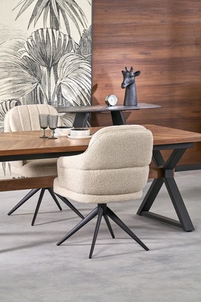 Moderní jídelní stůl Halmar BARON stůl rozkládací, ořech černý (2p=1szt) (10)