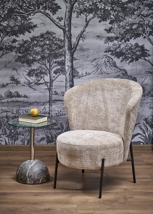 Křeslo Halmar CEZAR lenoška, béžová (1p=1szt) (1)