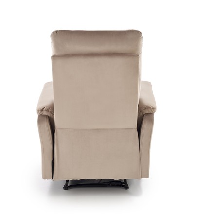 Relaxační křeslo s elektrickým polohováním Halmar CROCUS lenoška s funkcí elektrického rozkladu, béžová (1p=1szt) (7)