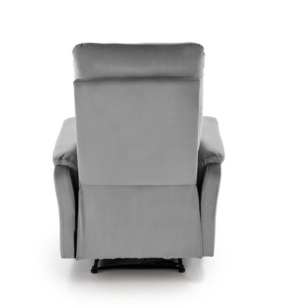 Relaxační křeslo s elektrickým polohováním Halmar CROCUS lenoška s funkcí elektrického rozkladu, popelavá (1p=1szt) (7)