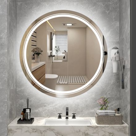 Nástěnné zrcadlo Halmar DOVER 80 zrcadlo [nástěnné koupelnové, stříbrný (1p=1szt) (3)