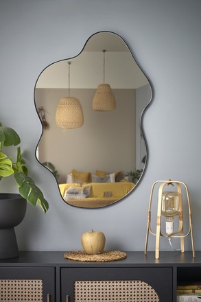 Zrcadlo Halmar ESSENT zrcadlo [nástěnné, černý (1p=1szt) (7)