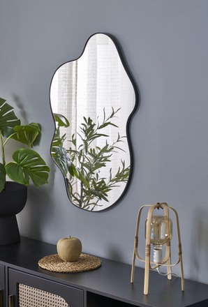 Zrcadlo Halmar ESSENT zrcadlo [nástěnné, černý (1p=1szt) (8)