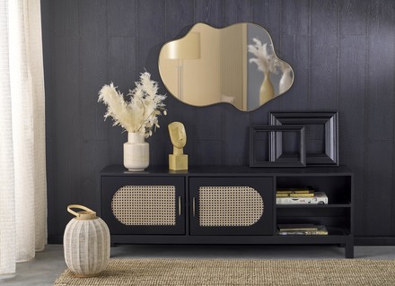 Zrcadlo Halmar ESSENT zrcadlo nástěnné, zlaté (1p=1szt) (4)