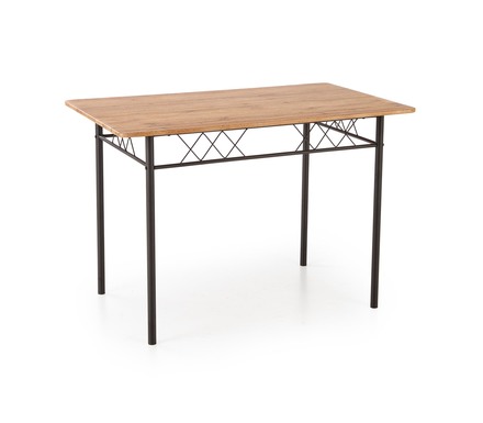 Sestava moderní jídelní stůl se židlemi Halmar FAUST 3 sestava stůl + 4 křesla dub přírodní černý (1p=1kpl) (2)