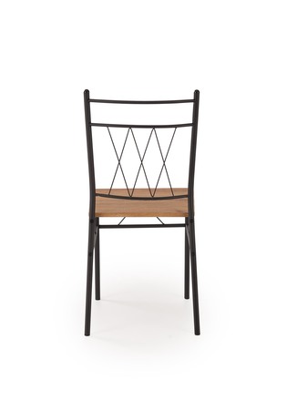 Sestava moderní jídelní stůl se židlemi Halmar FAUST 3 sestava stůl + 4 křesla dub přírodní černý (1p=1kpl) (11)