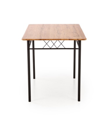 Sestava moderní jídelní stůl se židlemi Halmar FAUST 3 sestava stůl + 4 křesla dub přírodní černý (1p=1kpl) (3)