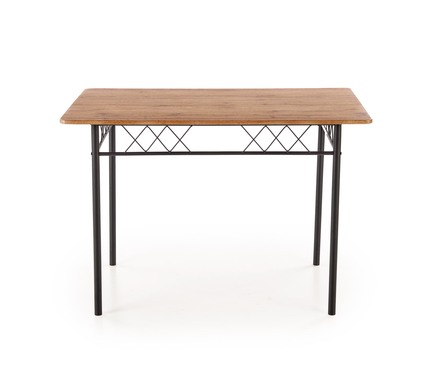 Sestava moderní jídelní stůl se židlemi Halmar FAUST 3 sestava stůl + 4 křesla dub přírodní černý (1p=1kpl) (1)