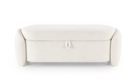 Taburet s úložným prostorem Halmar FICARIA taburet s úložným prostorem krémový (3)