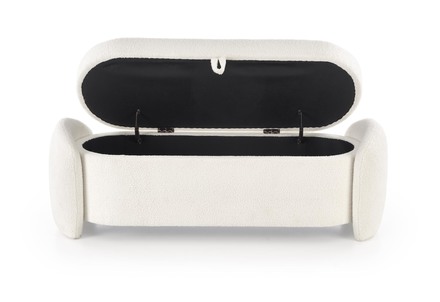 Taburet s úložným prostorem Halmar FICARIA taburet s úložným prostorem krémový (5)