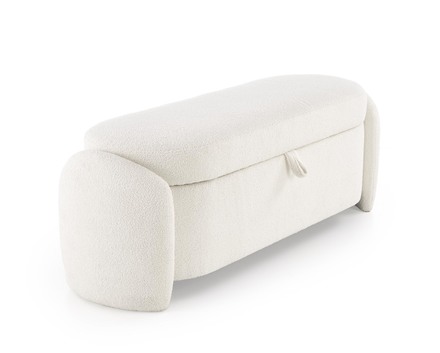 Taburet s úložným prostorem Halmar FICARIA taburet s úložným prostorem krémový (2)