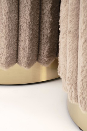 Sestava taburetů Halmar FIDO sestava taburetů, cappuccino zlatý (1p=1kpl) (5)