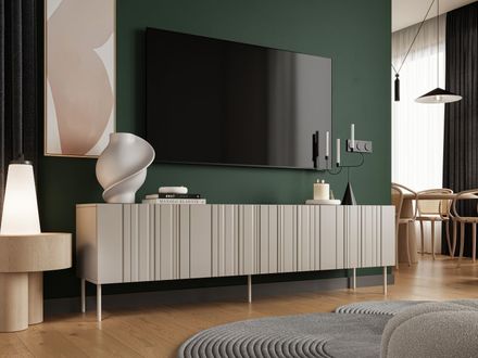 Televizní stolek Halmar ISLA RTV 200 béžový mat ( 1 szt.=2 p. ) (3)