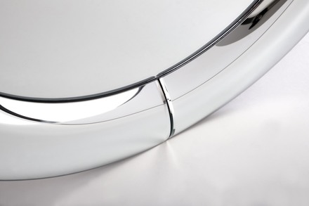 Nástěnné zrcadlo Halmar IVORY zrcadlo závěsné, stříbrné (1p=1szt) (3)