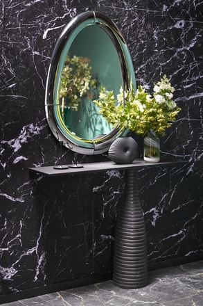 Nástěnné zrcadlo Halmar IVORY zrcadlo závěsné, stříbrné (1p=1szt) (5)