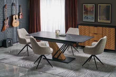 Moderní jídelní židle Halmar K564 židle béžová (1p=1szt) (7)