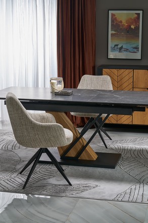 Moderní jídelní židle Halmar K564 židle béžová (1p=1szt) (8)