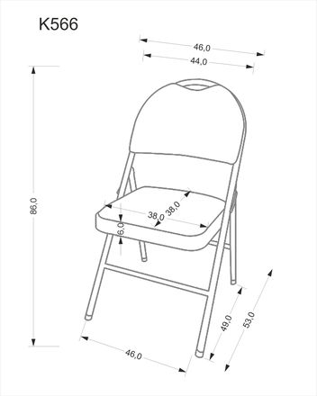 Moderní jídelní židle Halmar K566 židle černá (3)