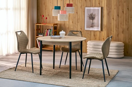 Moderní jídelní židle Halmar K569 židle béžová (1p=4 szt) (9)