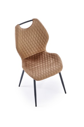 Moderní jídelní židle Halmar K569 židle béžová (1p=4 szt) (3)