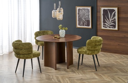 Moderní jídelní židle Halmar K575 židle olivová (2)