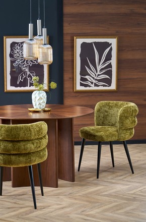 Moderní jídelní židle Halmar K575 židle olivová (4)