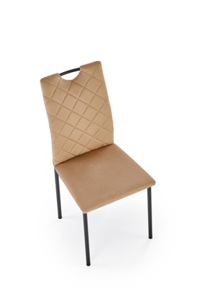 Moderní jídelní židle Halmar K577 židle béžová černá (1p=4szt) (6)