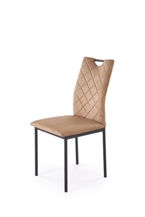 Moderní jídelní židle Halmar K577 židle béžová černá (1p=4szt) (2)