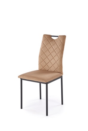 Moderní jídelní židle Halmar K577 židle béžová černá (1p=4szt) (1)
