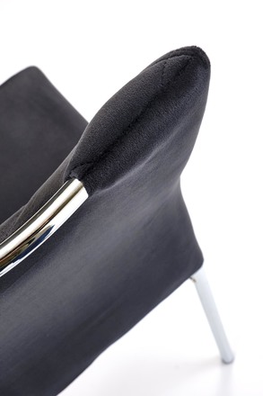 Moderní jídelní židle Halmar K578 židle černá stříbrná (1p=4szt) (9)