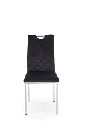 Moderní jídelní židle Halmar K578 židle černá stříbrná (1p=4szt)