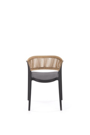 Moderní jídelní židle Halmar K582 židle černá přírodní (1p=4szt) (5)