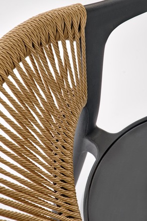 Moderní jídelní židle Halmar K582 židle černá přírodní (1p=4szt) (7)