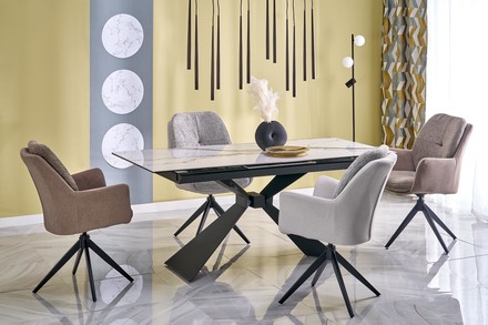 Moderní jídelní židle  Halmar K591 židle Hnědá (1p=2szt) (7)